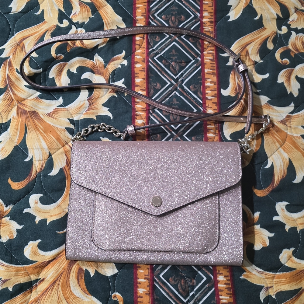 Kate Spade Glittery Crossbody Bag in Pink
